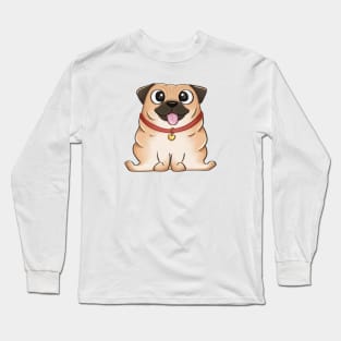 Cute Pug Long Sleeve T-Shirt